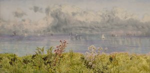 ウェールズ沿岸のブリストル海峡、1895 作： John Brett